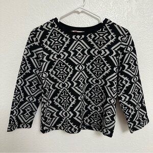 NWOT Womens Black Long Sleeve Top